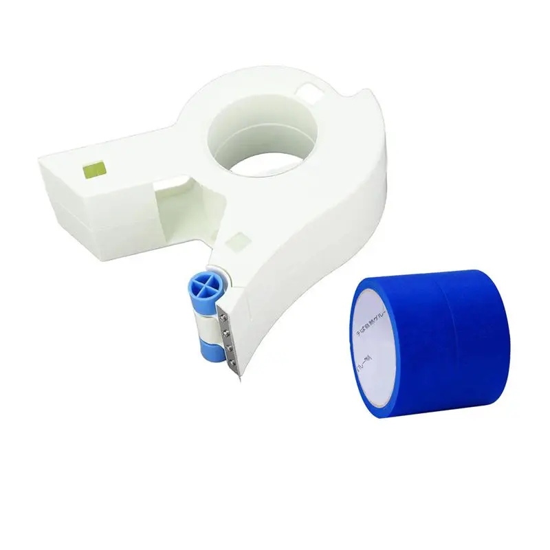 Stock Quantity Masking Tape Dispenser, Easy To Grip Rounded Handles, Serrated Cutting, Labor Saving Pulley, Saves Time