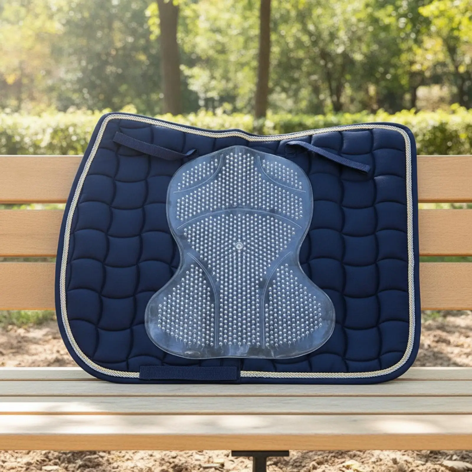 Saddle Pad Insert Contoured Saddle Pad with Holes Stable for Equestrian Training