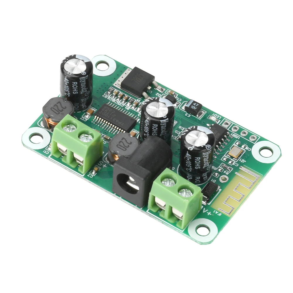 Módulo amplificador de áudio dc 9-25v tpa3110, amplificador de áudio sem fio bluetooth, 1 canal 30w, suporte para interconexão tws, alto-falante diy