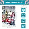 Christmas Red Truck House Flag 28x40 Inch Polyester jjp