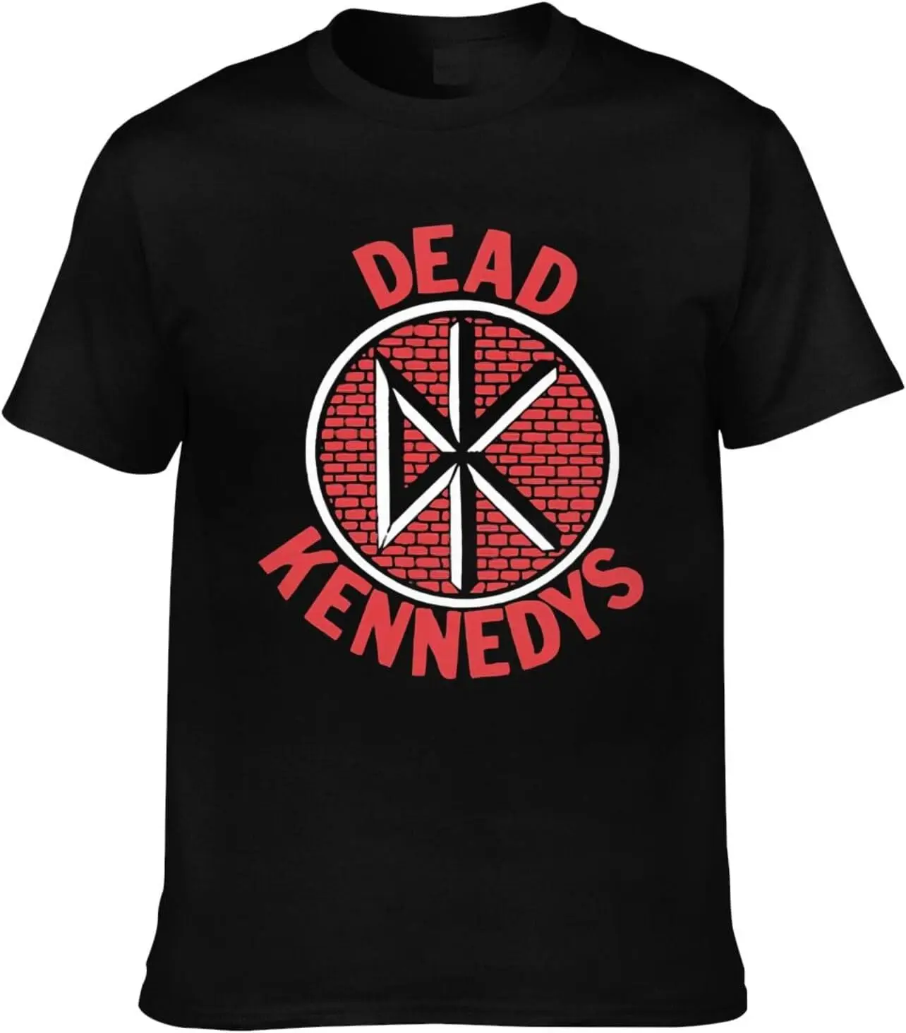 Dead Band Kennedys Shirt Men's Double Sided Pattern Printed T-Shirt, Cotton Crew Neck Short Sleeve Tops Black