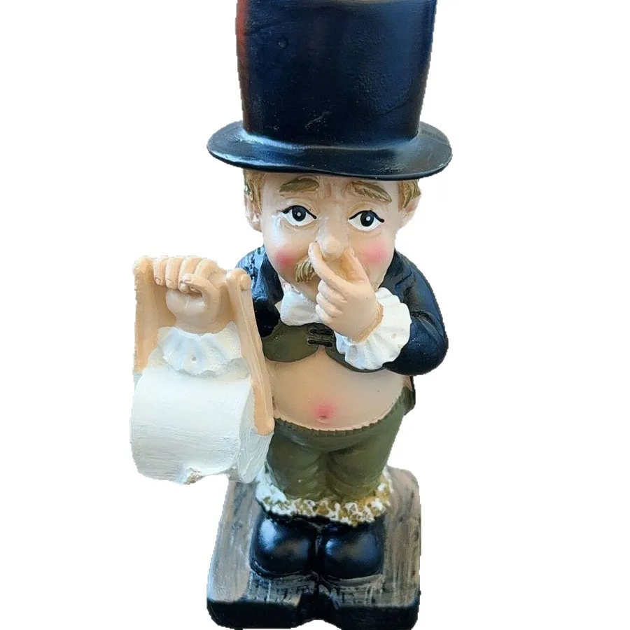 

Garden Resin Figurine of Old Man with Roll Paper, Statue for Courtyard Decoration