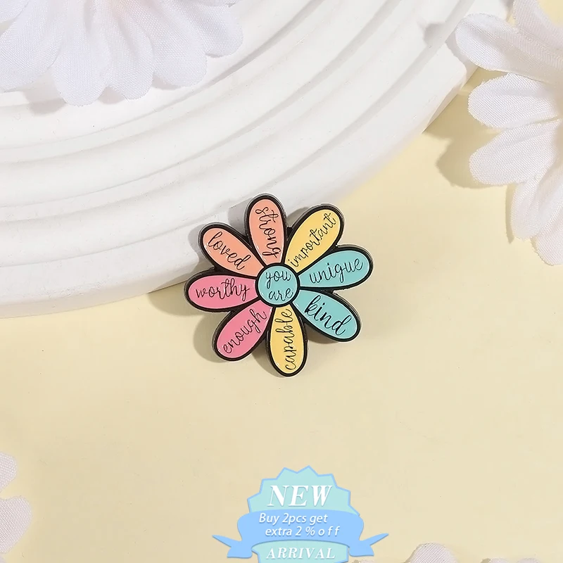You Are Important Unique Worthy Enamel Pin Words That Inspire People'S Hearts Brooch Backpack Lapel Badge Jewelry Gift For Kids