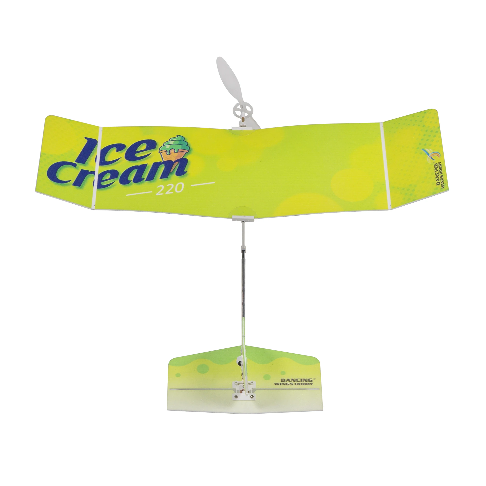 New 220mm Wingspan Ice Cream V2 3CH RC Ultralight Mini Micro Indoor Fixed-wing Aircraft Model