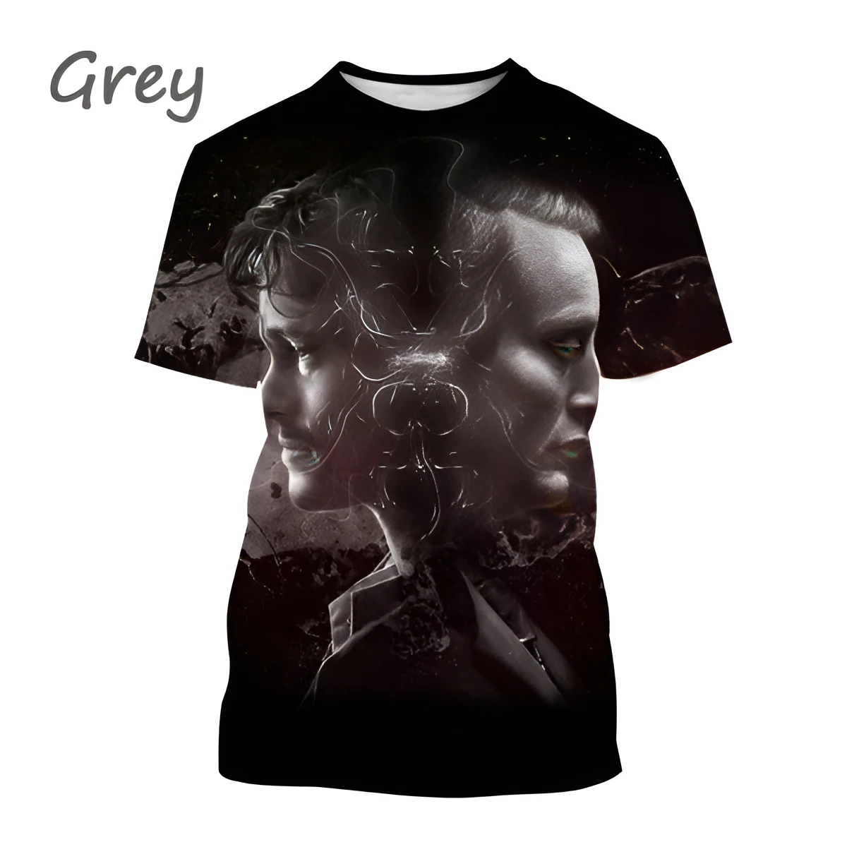 

Hot selling 3D printed T-shirt, horror men's clothing, hip-hop street style casual short sleeved men's T-shirt