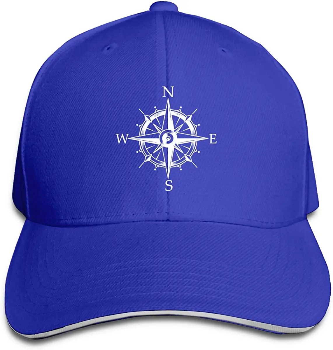 Unisex Nautical Sailing Compass Baseball Cap Adjustable Hat for Men and Women