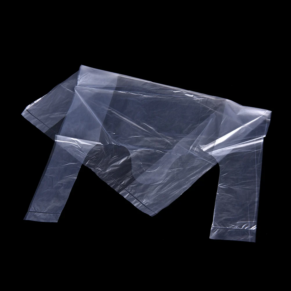 Wholesale 46Pcs/lot Transparent Bags Shopping Bag Supermarket Plastic Bags With Handle Food Packaging