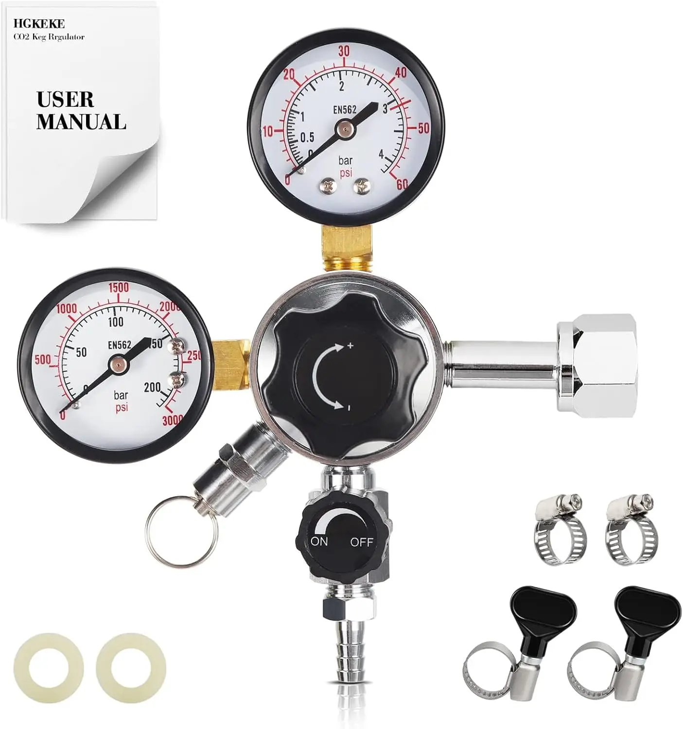 CO2 Keg Regulator D…
