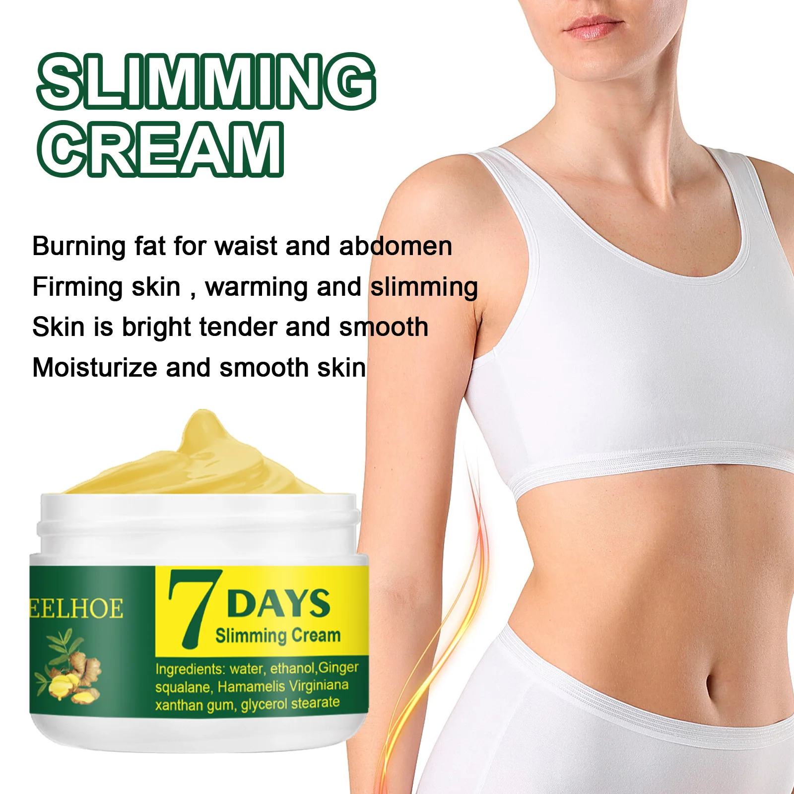 18kg Losing Ginger Slim Cream Burn Fat Slimming Cream Weight Loss Massage Burn Fat Cellulite Fitness Cream Home Beauty Health