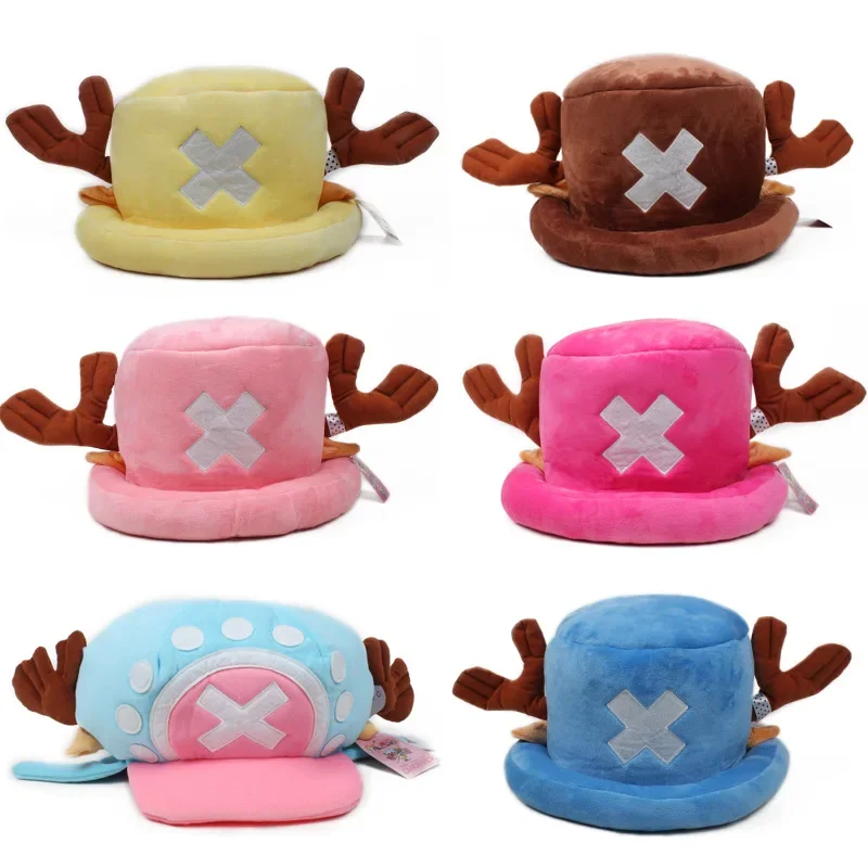 Gorro de algodón de Anime Kawaii para adultos, juguetes de peluche, Cosplay, Tony Chopper, gorro de invierno cálido, accesorios Unisex, regalos