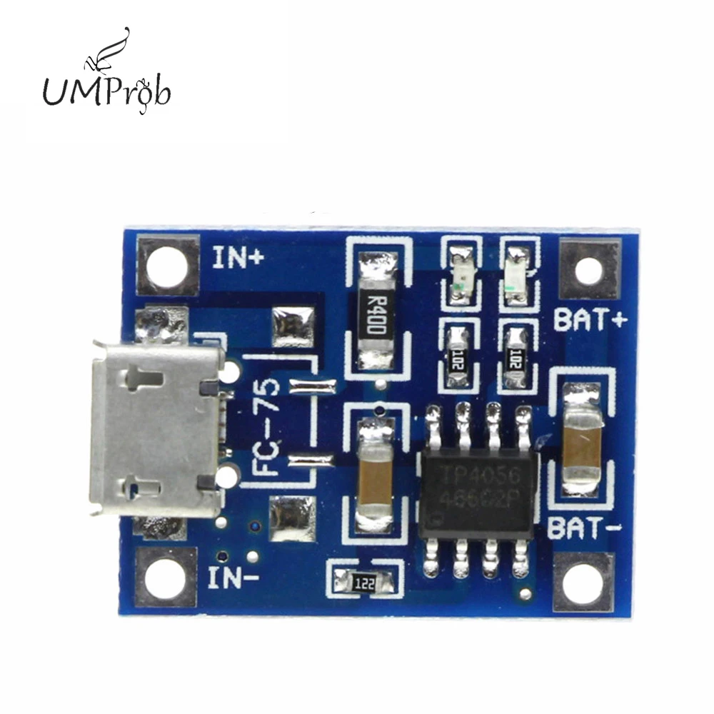 1A 18650 lithium Battery Protection Board Micro USB Charging Module TP4056 With Protection One Plate Module TC4056