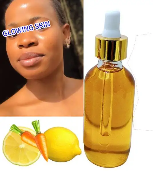 Glowing Skin Care Products Face Bleaching Serum Brighten Blemish Freckle Remover Fair and Lightening Natural Carrot Essence