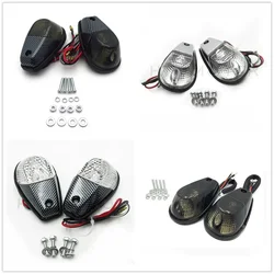 Smoke Flush Mount Motorcycle Turn Signals Blinker Light for Universal Sportbikes Motorcycle Parts