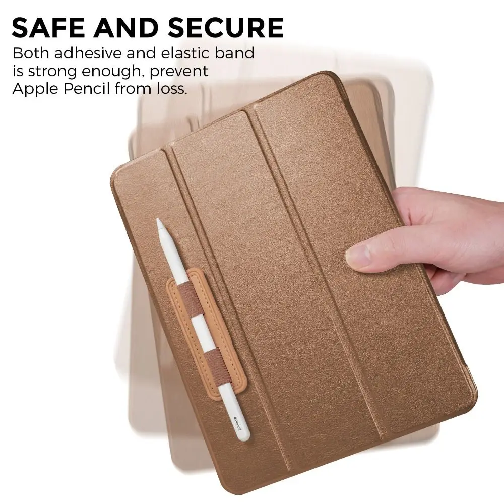 PU Stylus Pen Holder Sticker Slot Storage Anti-Lost Case Anti-lost Removable Adhesive Elastic Band for Apple Pencil 1/2 view 3