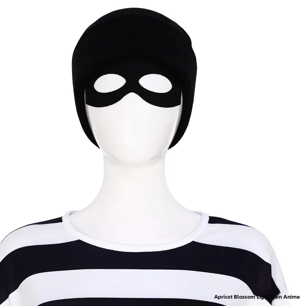 6피스 세트 롱 슬리브 코스프레 의상 스트라이프 의상 변신 댄스 공연 무대 의상 여성 패션