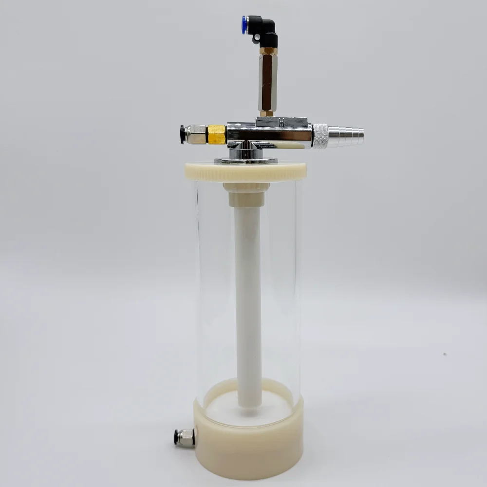 Powder Barrel Hopper Testing Cup Unit / Powder Injector Pump Fit for Powder Coating Gun Testing and Small Batches