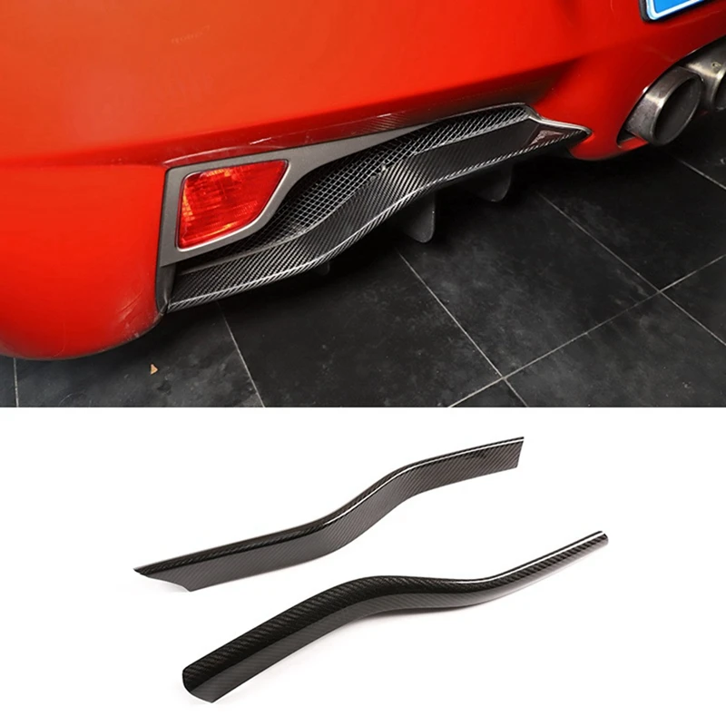 

For Ferrari 458 2011-2016 Dry Carbon Fiber Car Rear Bumper Splitter Lip Diffuser Spoiler Cover Trim Parts