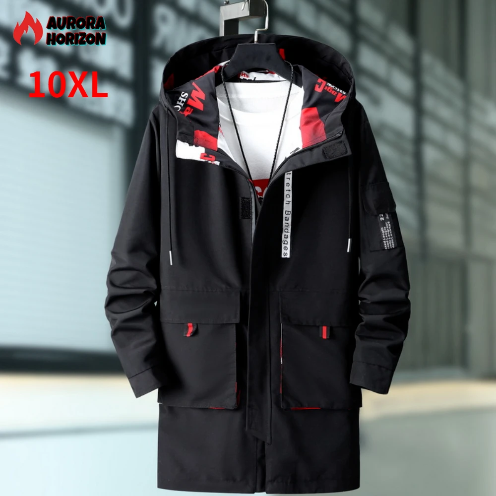 ZOZOWANG Plus Size 10XL Black Winter Jacket Men Thick Parkas Casual Jackets Windproof Warm Winter Coat Mens Hooded jacket