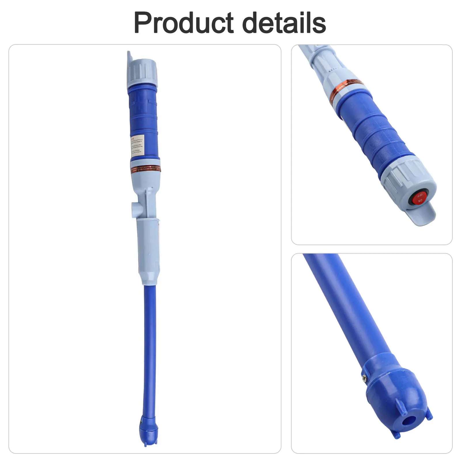 Battery Operated Liquid Transfer Pump Battery Powered Blue/ Red Electric Water Siphon Pump Plastic Portable Home Improvement