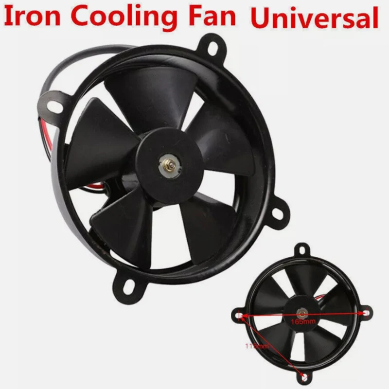 Universal Motorcycle Radiator Cooling Fan Oil Cooler Water Cooler Electric Fan For All Dirt Bike Motocross ATV