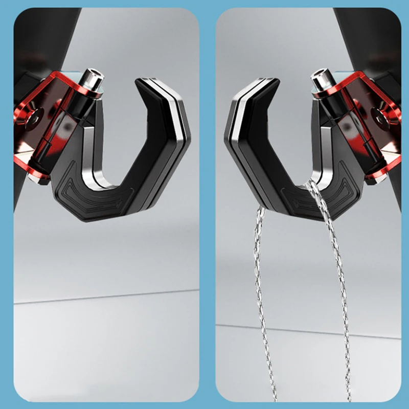 アルミ合金オートバイヘルメットダブルフック​​マウントバイクスクーターヘルメットホルダーユニバーサルフックハンガーバッグアクセサリー