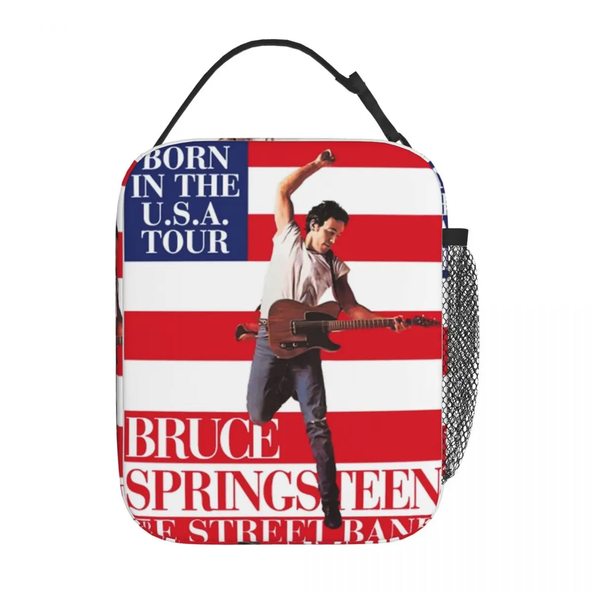 Bruce Springsteen 2024 World Tour Thermal Insulated Lunch Bag for School Rock Music Portable Food Bag Thermal Cooler Lunch Box