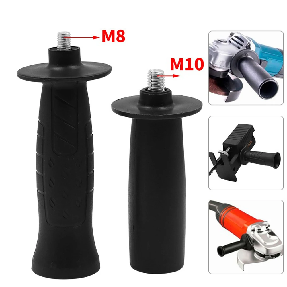 

1Pc Angle Grinder Side Handle Plasic & Metal 8mm/10mm Thread Dia 113mm 134mm User-friendly Design Grinding Machine Spare Tool