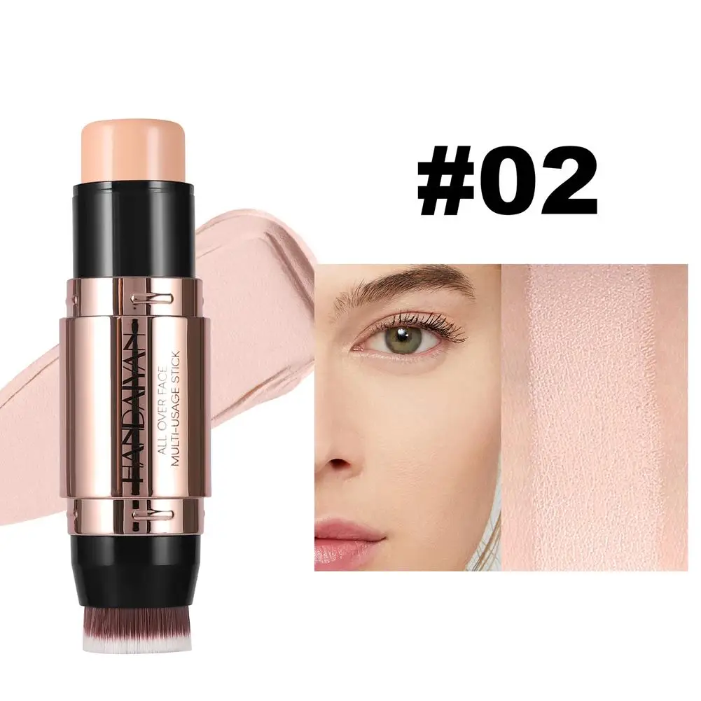 Double-HEAD Makeup Stick Contour Sculpting Lasting เครื่องสําอาง Contouring คอนซีลเลอร์ Facial SHADOW Professional แปรง Bri Z7F8