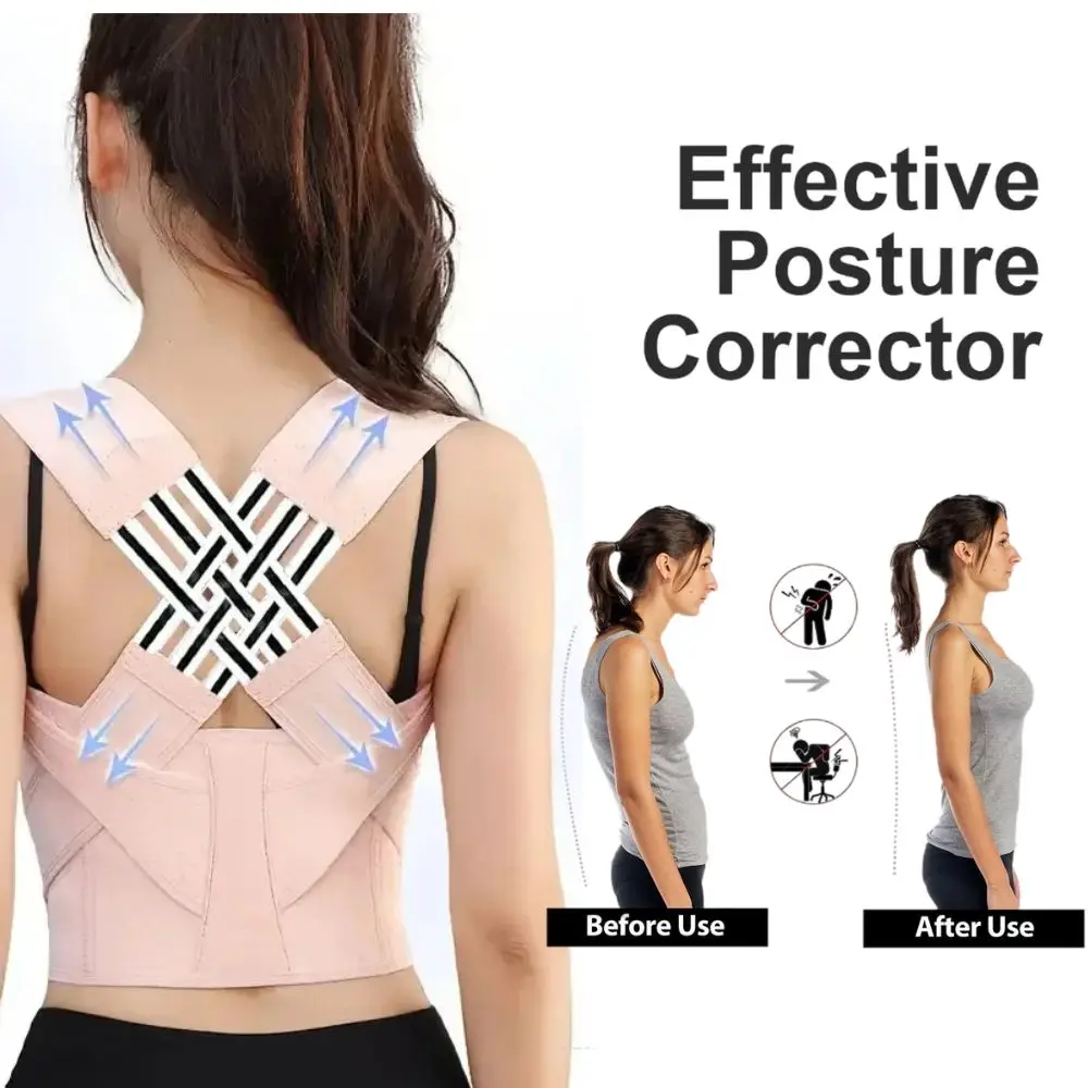 

Posture Corrector,Magnetic Therapy Back Posture Corrector With Adjustable Shoulder Support For Sitting Posture Correction