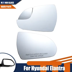 For Hyundai Elantra 2017-2020 Driver And Passenger Side Rearview Mirror Lens Assessory Heated Waterproof Anti Glare Large Vision