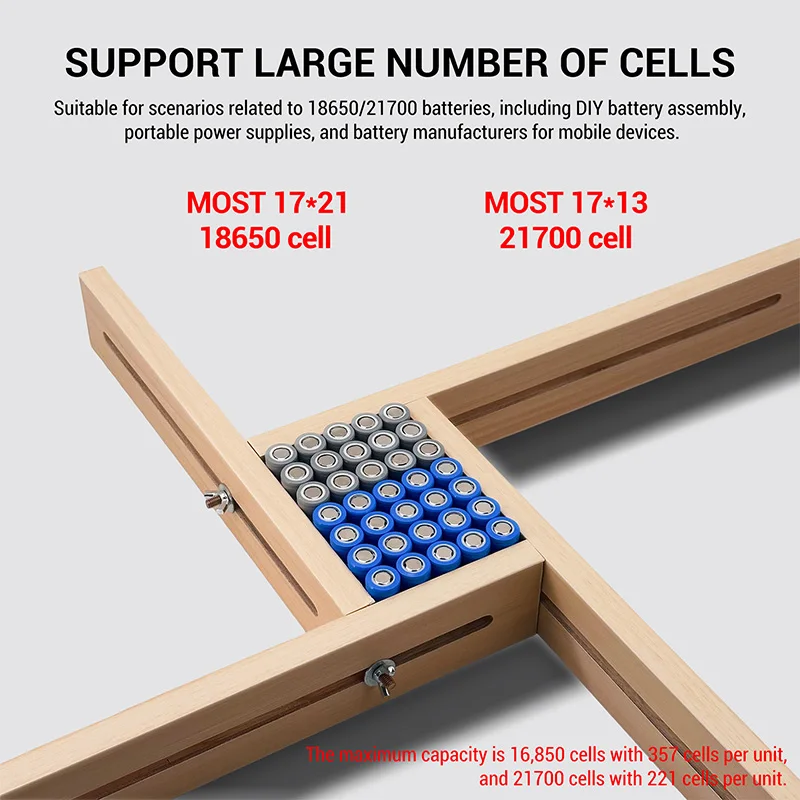 Battery Fixture Frame 18650 Battery Pack Lithium Battery Fixture 18650/21700 Battery Pack Assembly Fixed Insulation DIY