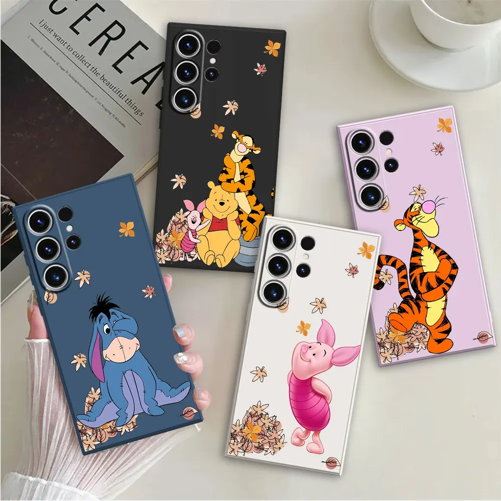 Disney Winnie the Pooh Soft Funda Phone Case for Samsung Galaxy S20 FE S24 Ultra S21 Plus S22 S23 Ultra 5G Silicone Cover