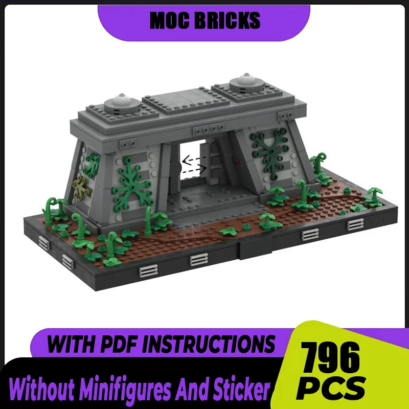 

Star Movie Moc Building Blocks Imperial Bunker Diorama Model Technology Bricks DIY Assembly Construction Toy Holiday Gift