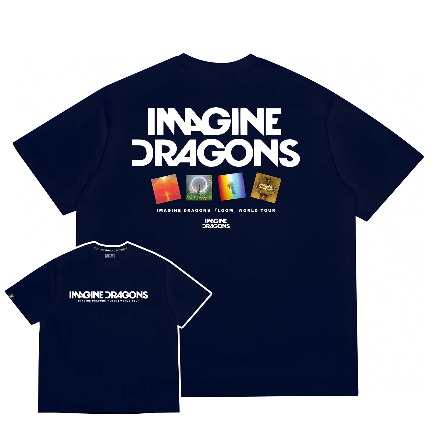 Imagine Dragons Album Peripheral T-shirt Loom Concert Collection Short Sleeved Clothes Shanghai