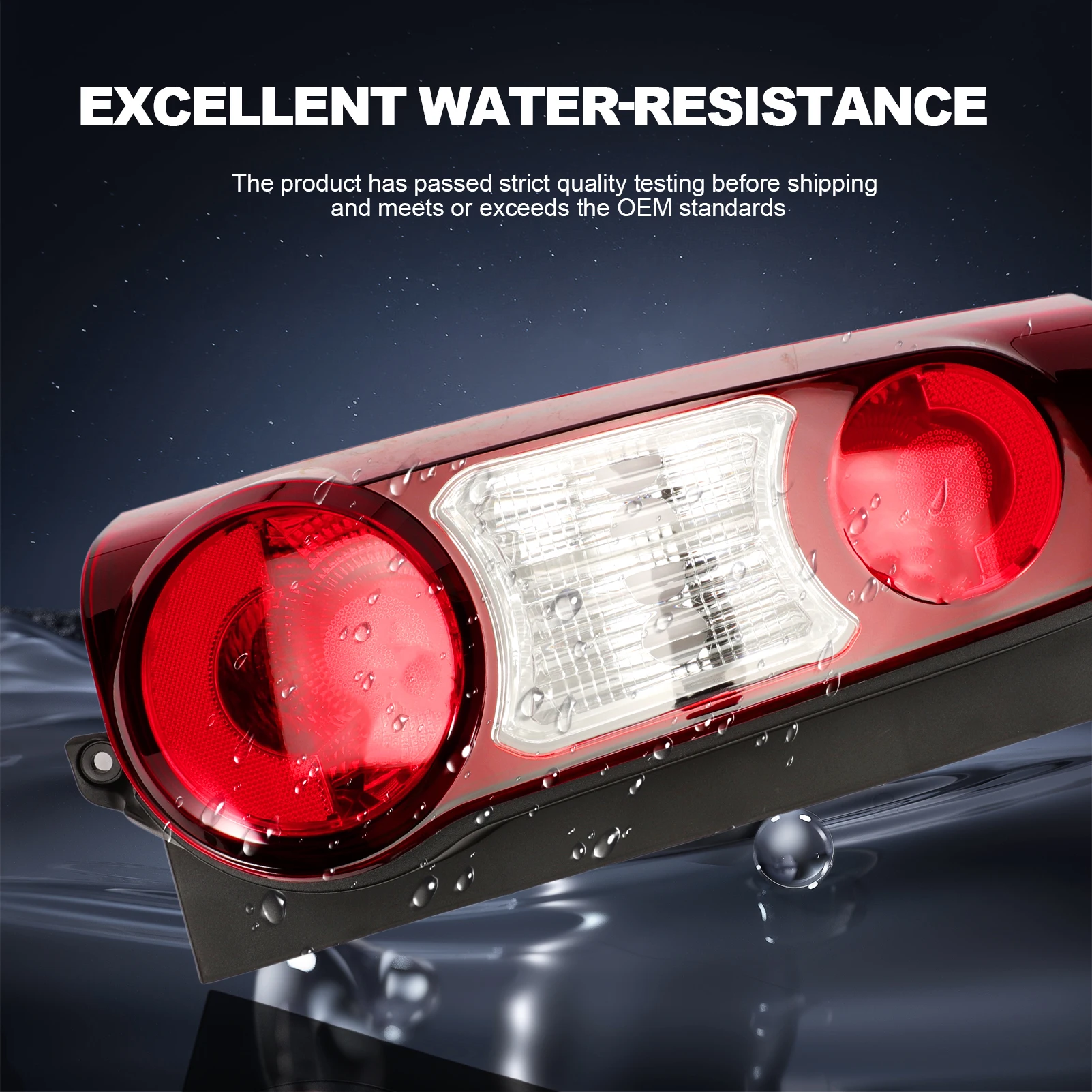 

9677205580 Rear Left Tail Light for Peugeot Partner 2012-2019 Citroen Berlingo Mk2 Van 2012-2019 Tail Light Cover