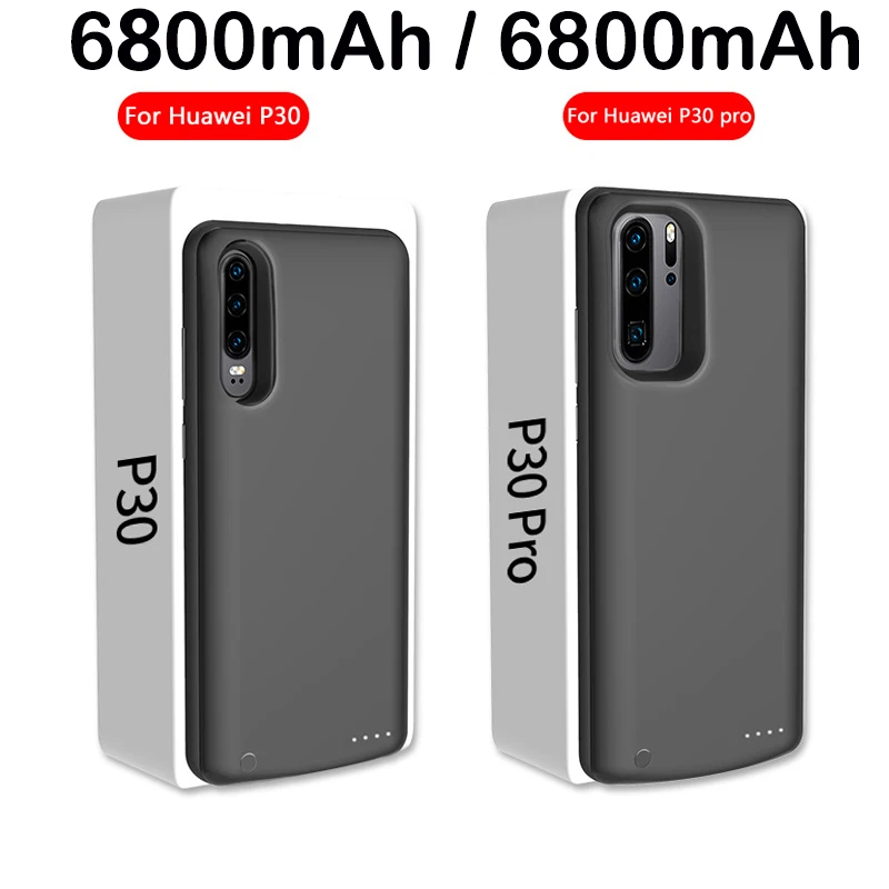 6800mAh Battery Case for Huawei P50 Pro P40 Pro Plus P40 Lite P30 Pro P30 Lite External Battery Pack Power Bank Charger Case