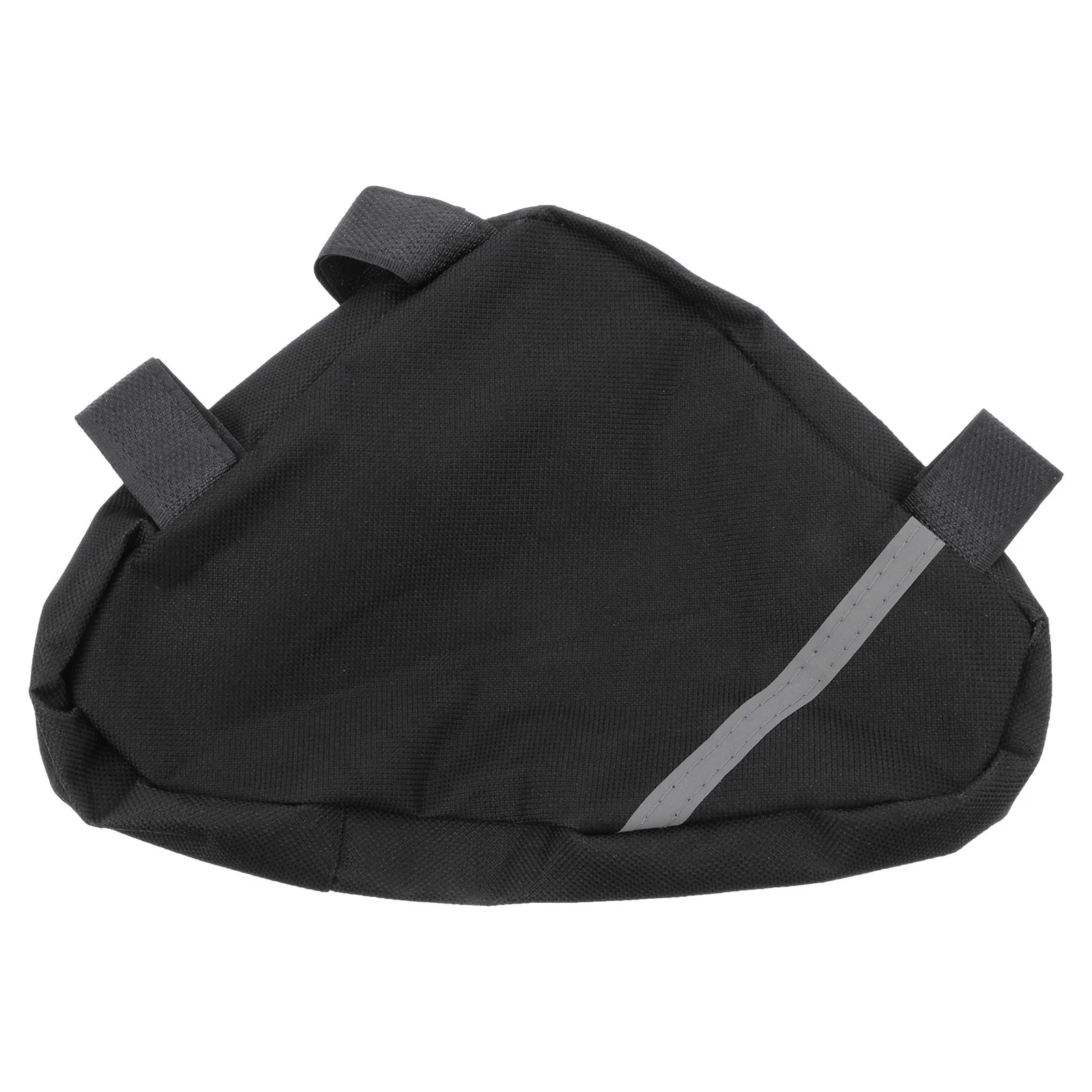 

Lightweight Bike Frame Bag For Road Mountain Bikes Front Storage Pouch With Smooth Zipper Adjustable Hook Loop Quick Access