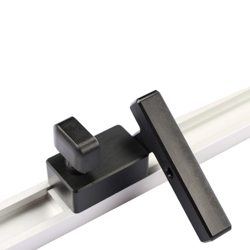 Miter Track Stopper Metal Miter T Track Stop Device Handle Woodworking Limiter Slot Limit Length Tools Positioning Fixing Tools
