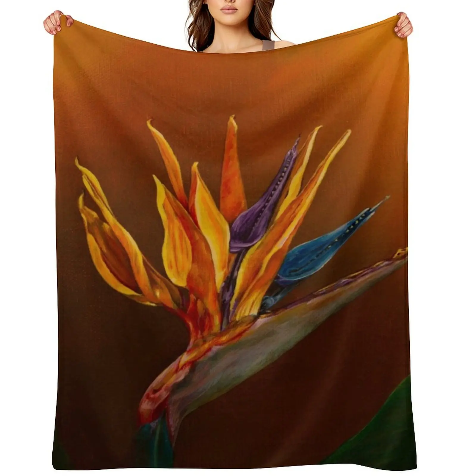 Bird of Paradise flower Throw Blanket anime Moving decorative Bed Fashionable Blankets
