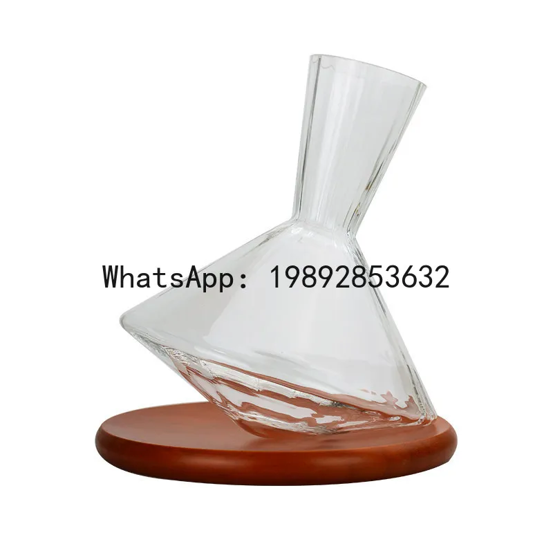 

PYJ red wine decanter, quick shake wine dispenser, vertical pattern rocking tumbler, household rotating wine dispenser