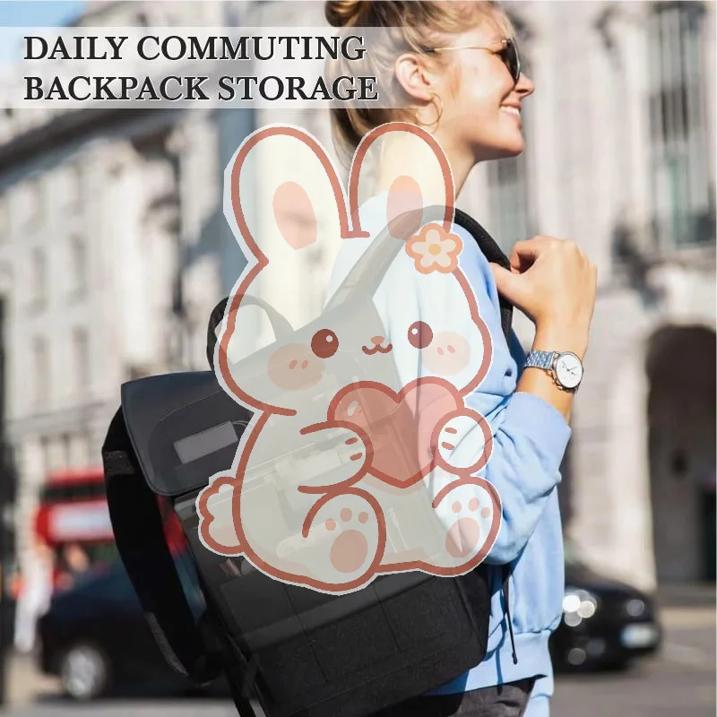Lightweight Backpack Organizer Insert Large Capacity Multi Pockets Portable Bookbag Storage for School Student
