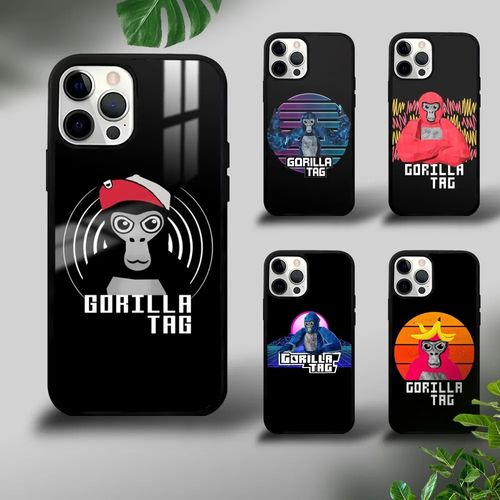 Funda rígida para teléfono móvil iPhone, carcasa con diseño de Game g-gorilla Tags para iPhone 16, 15, 14, 13, 12, 11 Pro, Xs Max, Mini Plus