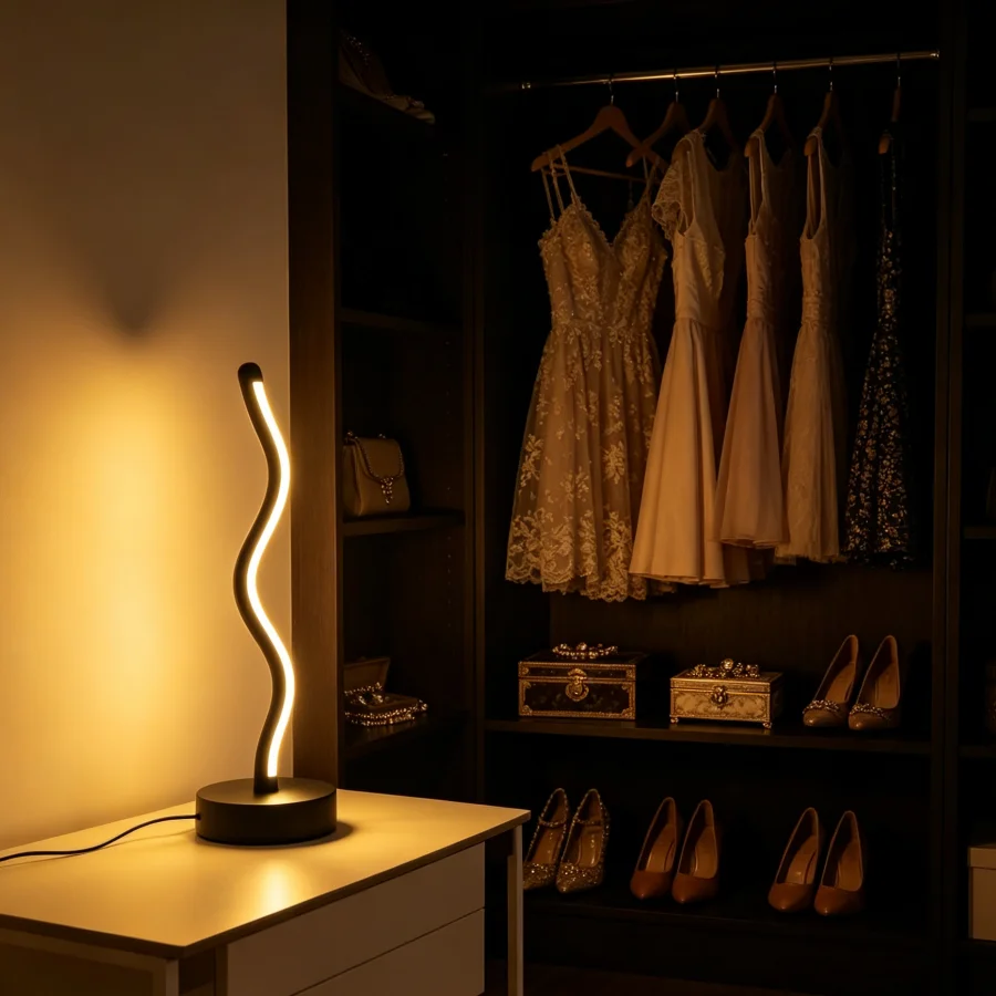 1PC minimalist light luxury desk lamp, USB power supply - three-tone light, suitable for bedroom study living room