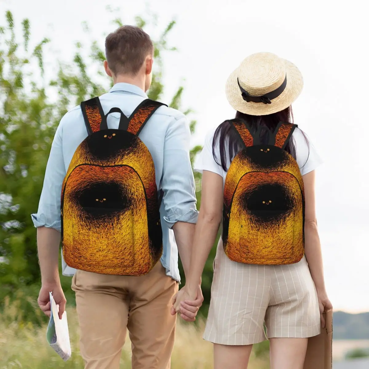 

Рюкзак с черной дыркой, студенческая сумка для книг для мальчиков и девочек, детская школьная сумка, сумки на плечо для ноутбука для мужчин и женщин