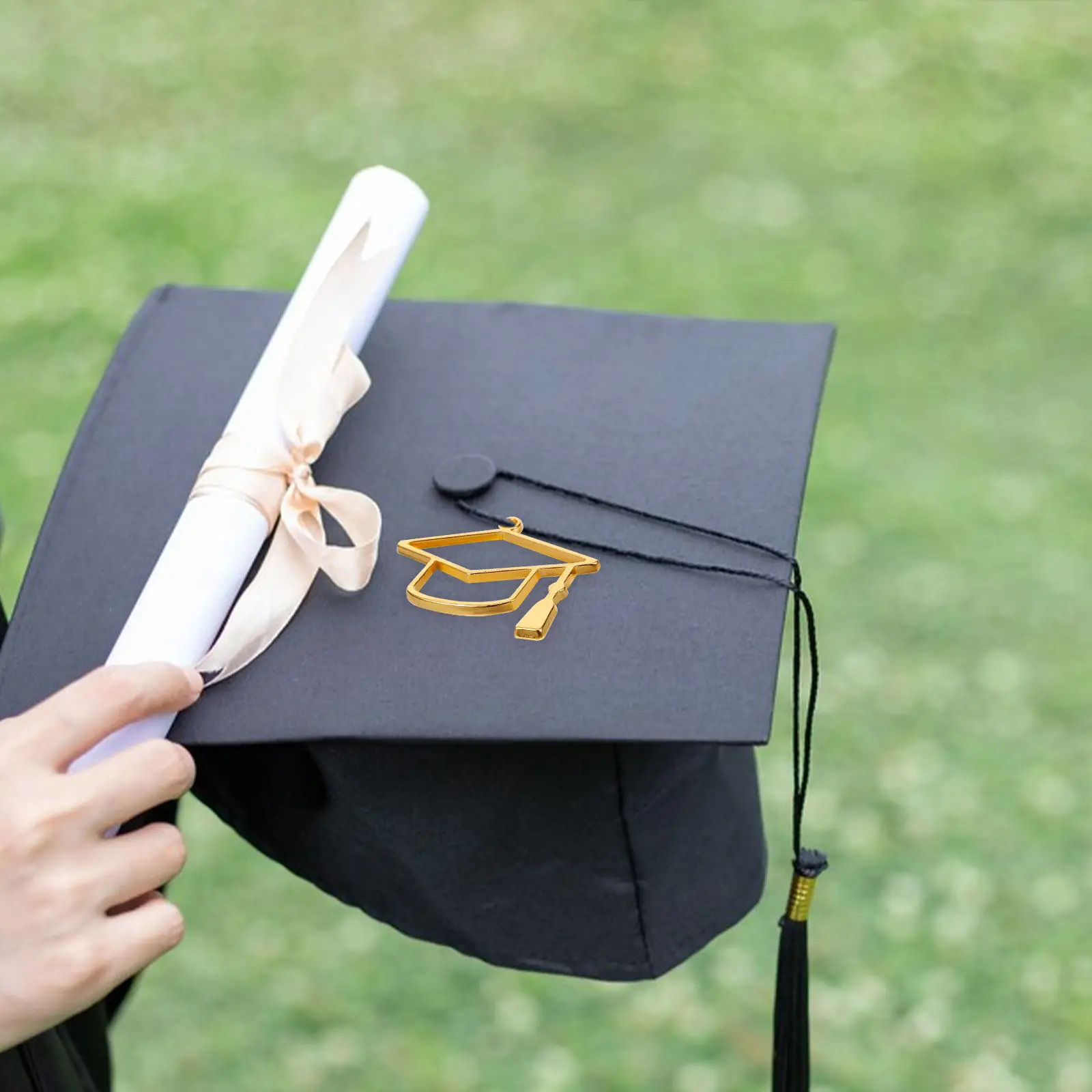 

10 шт. подвесок в виде выпускных шапочек из сплава для изготовления украшений своими руками, декора на выпускной, ожерелий, браслетов, серег, брелоков, поделок