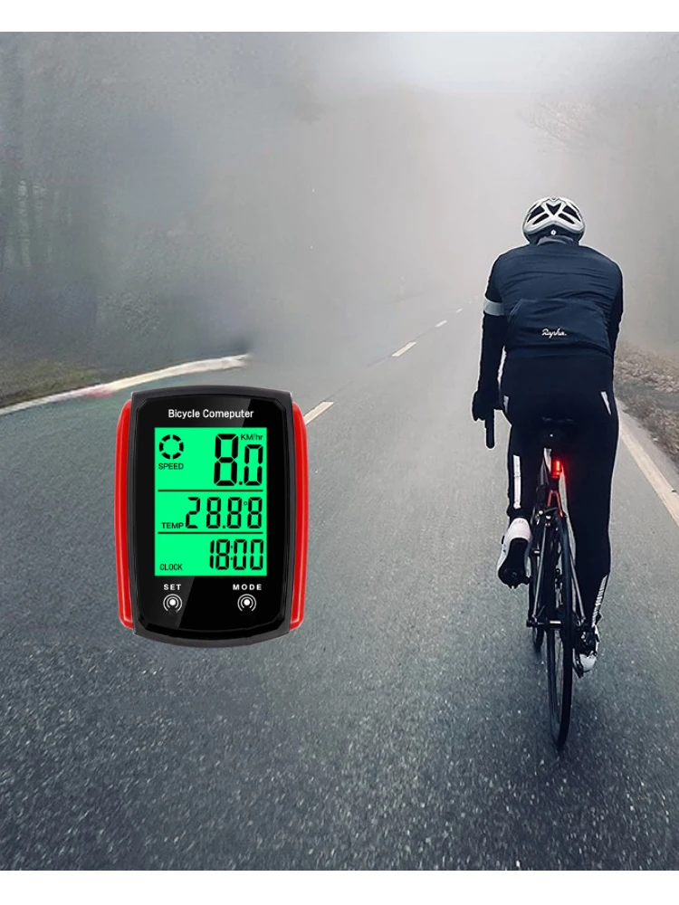 AliExpress NONE Wired Bike Computer LED Digital Bicycle Speedometer Odometer Touchscreen Cycling Computer Waterproof with Backlight