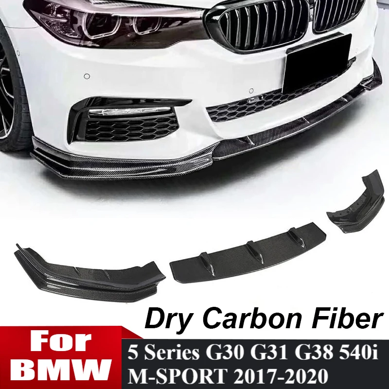 

Bumper Lip For BMW 5 Series G30 G31 G38 520i 530i 540i M550i 2017-2020 M Sport Front Bumper Spoiler Splitter Lips Car Body Kit