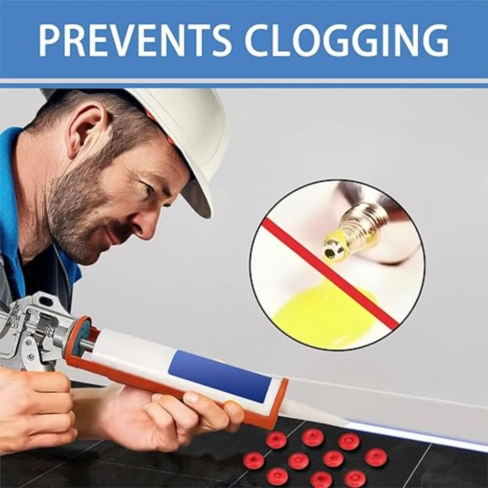 1-500 قطعة غطاء توفير السد الأحمر السد بندقية الفوهات السد السدادة السد ملحق لختم والحفاظ على أنبوب السد المفتوح