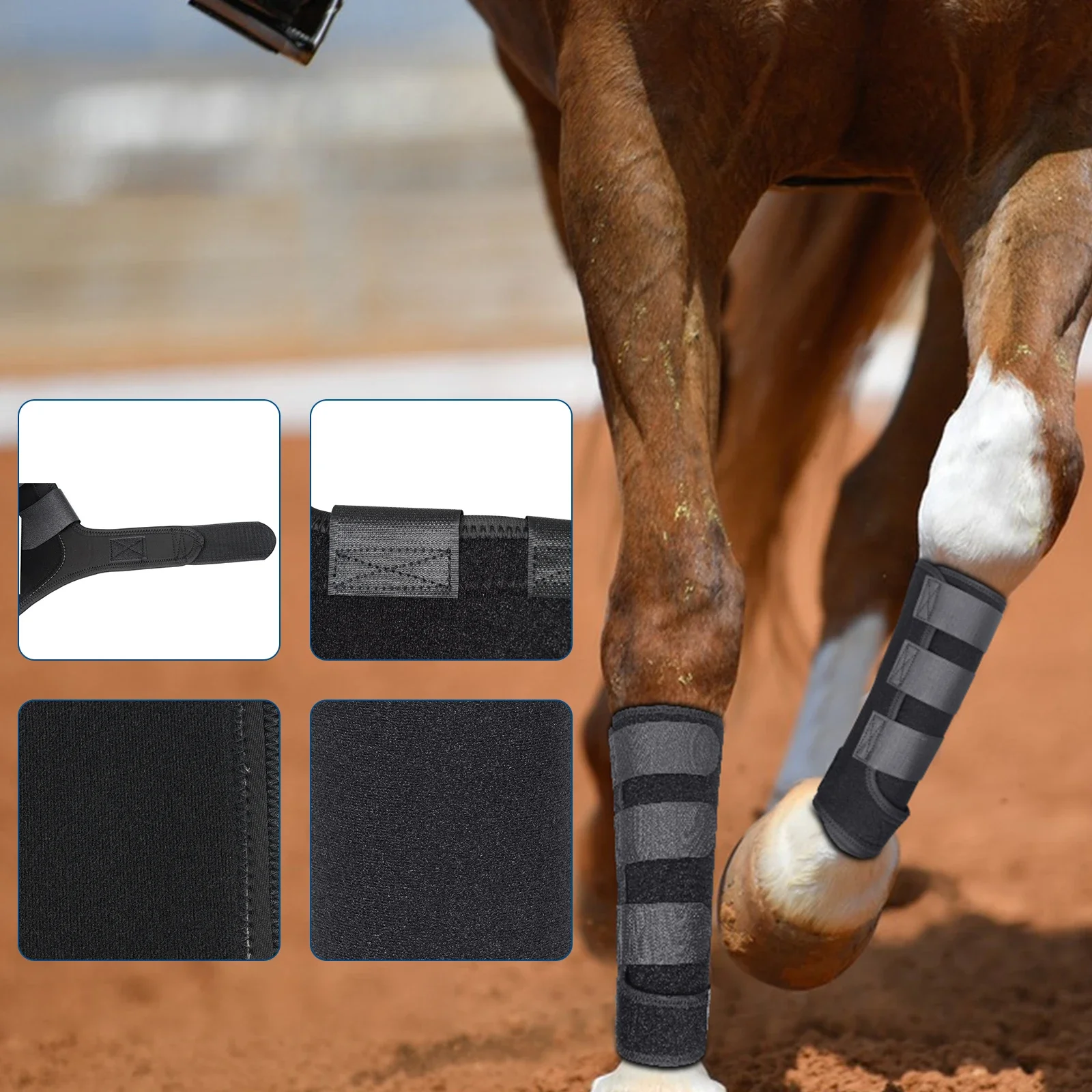 Horse Boots Leg Shock Absorbing Horse Leg Protectors Equestrian Equestrian Tendon Protection Horse Hock Brace Horse Equipment