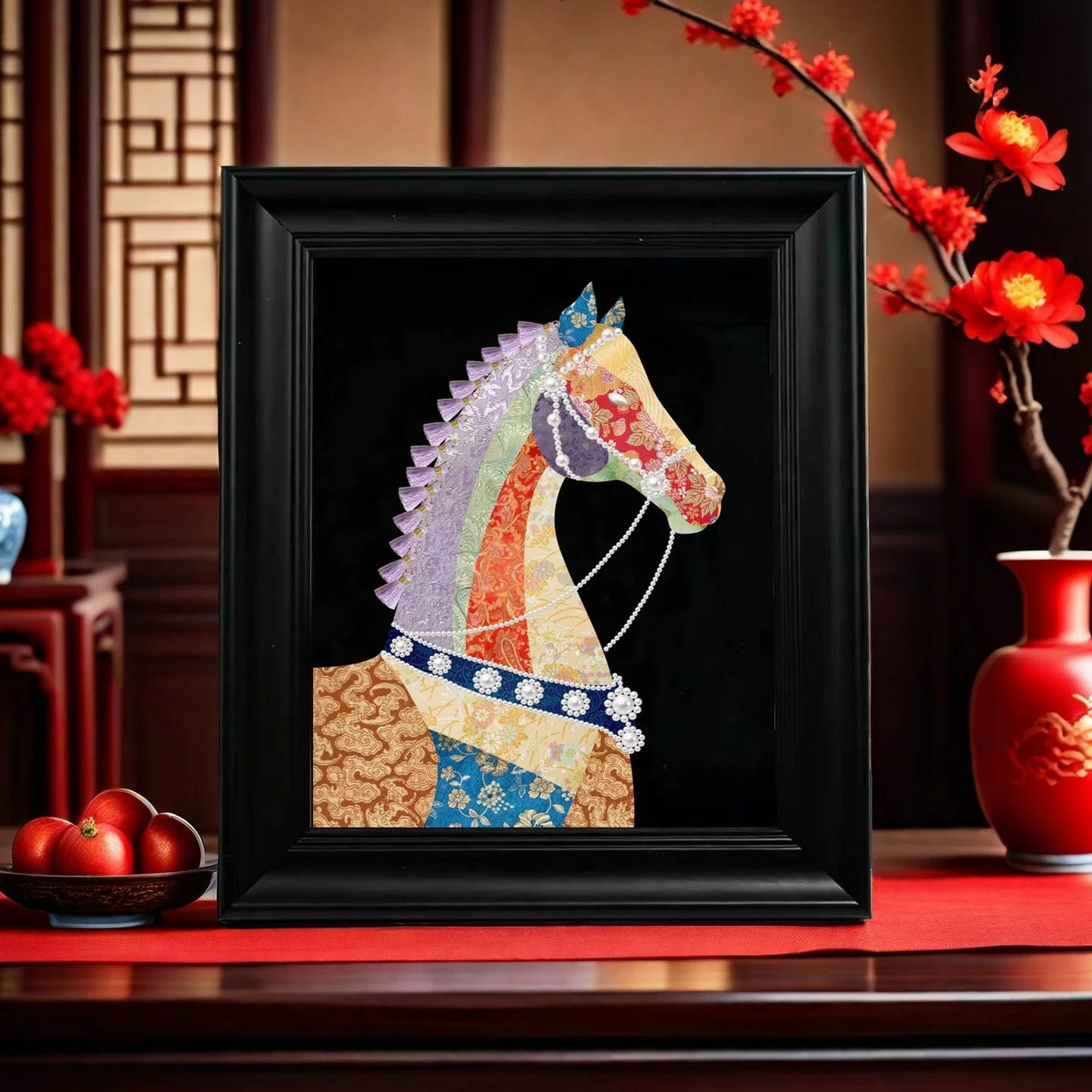 

Modern Simple Sle DIY Material Pearl Painting Handmade Song Jin Decorative Frame for T Building Salon Activi Decoration